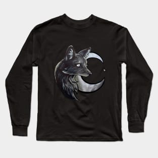 Silver Moon Fox Long Sleeve T-Shirt